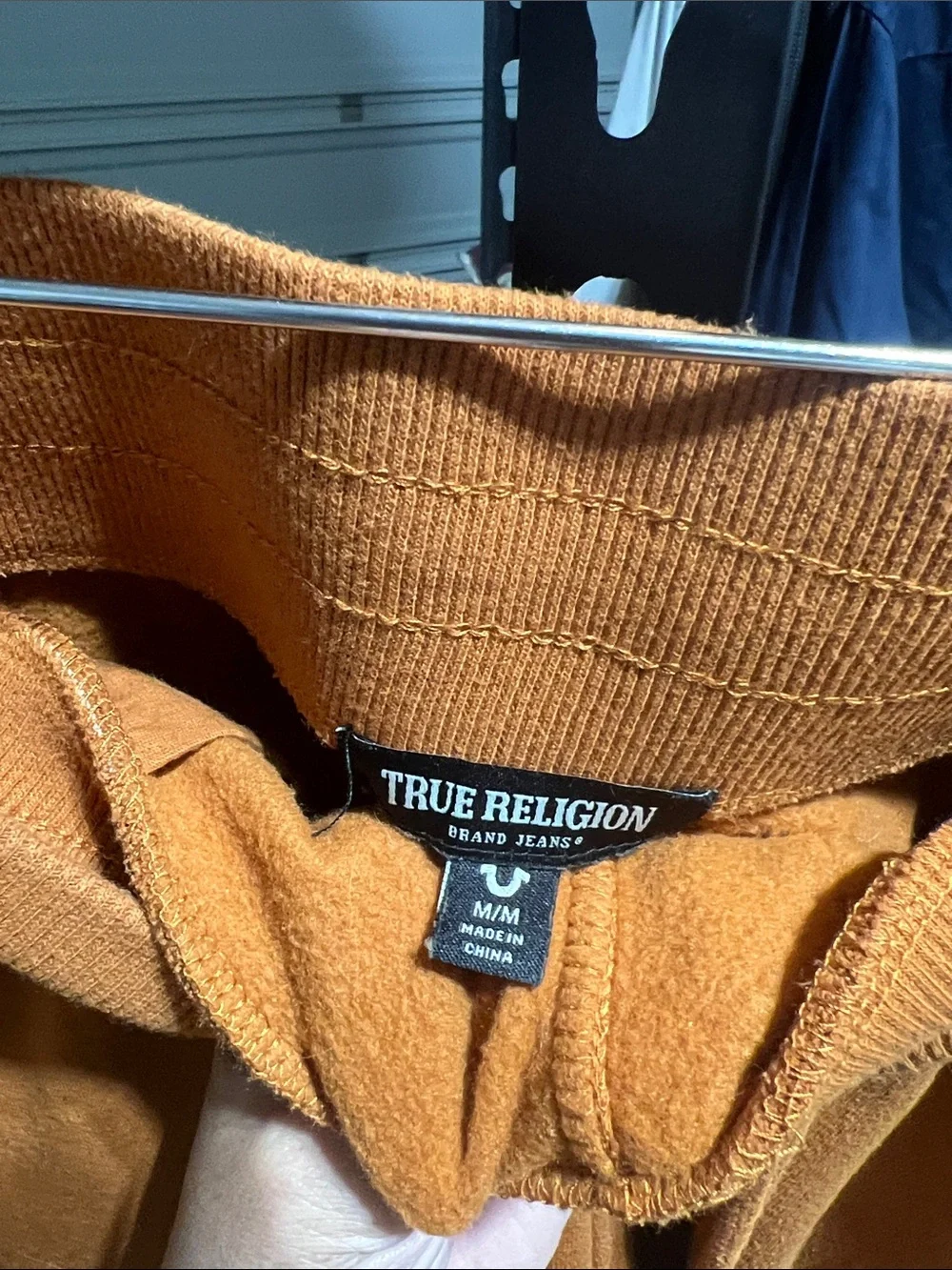 Sets True Religion Rust Orange Sweatpants and hooded sweatshirt